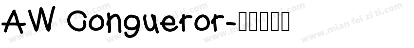 AW Congueror字体转换
